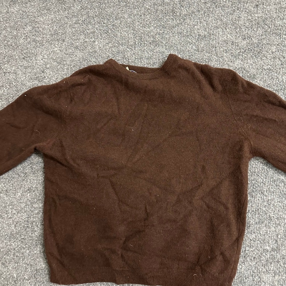 Garland Sweater Womens Size S Brown Dreamspun Knit Crewneck Long Sleeve Vintage